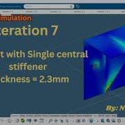 Iteration 7 Bracket Structural Analysis In 3DEXPERIENCE SIMULIA Optimizing Strength Weight