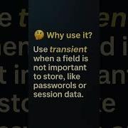 Java Transient Keyword Explained In 60 Seconds