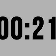 21 Second Timer Without Music Simple Countdown With Alarm At The End