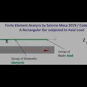 Tutorial For Beginners Salome Meca Code Aster Bar Under Axial Load