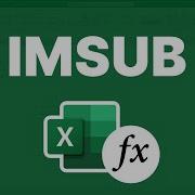 Subtract Complex Numbers Excel IMSUB Function