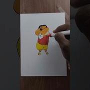 Simple Shinchan Drawing Use Drawing Easy Way Step By Step Shorts Trending