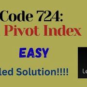 LeetCode 724 Find Pivot Index EASY JAVA Detailed Solution