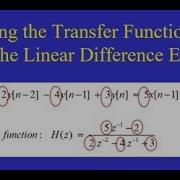 Chapter 10 Finding The Transfer Function H Z From The Linear Difference Equation