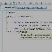 VB Tut 01 Message Box Generator 2008 And 2006