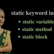 Static Keyword In Java Hindi Static Variable Static Method Static Block Placement Java Course