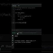 Factorial Of Number Using Python