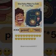 When Python Makes You Smile 1 Line Code Magic Shorts Viral LearnComputerWithRCS