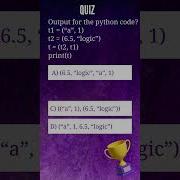 List Tuple Dictionary Set Python Shorts Coding Quiz Pythonforbeginners Btech Programming Pythonquiz