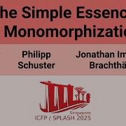 OOPSLA 25 The Simple Essence Of Monomorphization