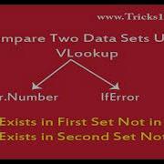 VBA Macros Compare Two Data Sets Using VLookup And Error Functions