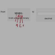 Example Conversion Of Unsigned Binary To Decimal