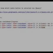 How Can I Know Which Radio Button Is Selected Via JQuery