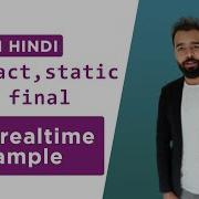 Static Final Abstract Keywords In Java With Realtime Example In Hindi By CodeWriter