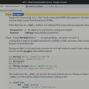 Flask Escape Function In Flask