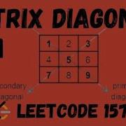 Matrix Diagonal Sum Solution LeetCode 1572