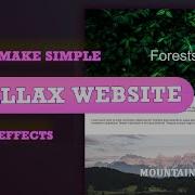 Simple CSS Only Parallax Effects For Website How To Make Parallax Website Using HTML CSS No JS