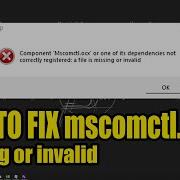How To Fix Mscomctl Ocx Missing Or Invalid PCLP Error Problem Fix