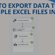 154 How To Export Data To Multiple Excel Files In SSIS