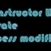 What Happen When We Declare A Constructor With Private Access Modifier
