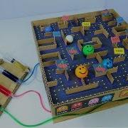 How To Make Hydraulic PacMan From Syringes And Cardboard