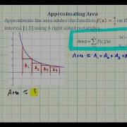 Ex 2 Approximate The Area Under A Curve With 4 Right Sided Rectangles