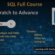 Database And Table Creation Insert Records In Table Where Order By Group By
