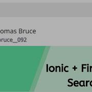 Ionic Firebase Search