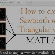 How To Generate Sawtooth Wave And Triangular Wave In Simulink MATAB MATLAB Simulink For Beginners