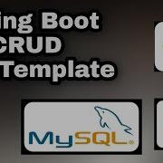 Spring Boot CRUD с шаблоном Jdbc CRUD JdbcTemplate