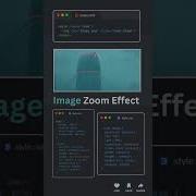 Image Zoom Effect Webdesign Webdevelopment Javascript Programming Html5 Frontend Css3 Coding
