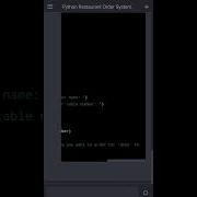 Restaurant Order System Python Code Chatgpt Chatgpt Python Pythontutorial