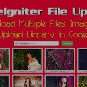 Upload Multiple Images And Files In CodeIgniter