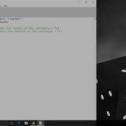 Python Programming Area Of Rectangle