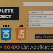 Todo Vanilla JS Part 1 HTML And Description