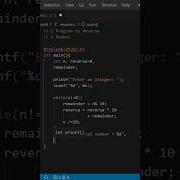 C Programming C Program To Reverse A Number