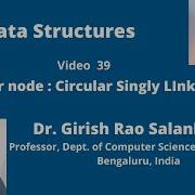39 Header Node Circular Singly Linked List