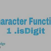 Character Function IsDigit Method JAVA Programming ICSE