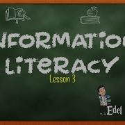 Lesson 3 Information Literacy