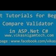 Compare Validator Control In ASP Net C ASP Net Tutorials