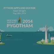 Python Apps And Docker Matt Wright