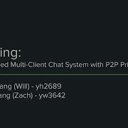 Yh2689 Yw3642 Group Chat With P2P