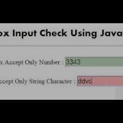 Allow Only Numbers Or String In TextBox Using JavaScript
