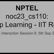 Noc23 Cs110 Deep Learning Session 6 Optimization Algorithms With Code