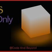 Glowing CSS 3D Cube HTML CSS Glowing Cube Animation Step By Step Tutorial With Source Code