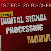 ECT 303 DSP MODULE 1 PART 1