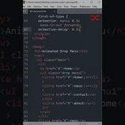 Animated Drop Menu HTML CSS