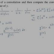 Using The Convolution Theorem To Find The Inverse Laplace Transform