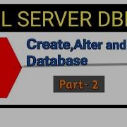Create Alter And Drop Database In Sqlserver Part 2 In Hindi