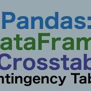 45 Pandas DataFrames Crosstabs Cross Tabulation Generating Contingency Tables